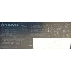 CARGADOR / ADAPTADOR DE FUENTE DE ALIMENTACION LENOVO / NUMERO DE PARTE ADLX65NDT2A / 36200289 / 45N0315 / 45N0316 / 73.28WH / 0.11WH / ENTRADA VCA 100-240V~1.5A(1,5A) / 50-60HZ / SALIDA VCD 20V⎓3.25A(3,25A) / MODELO ADLX65NDT2A